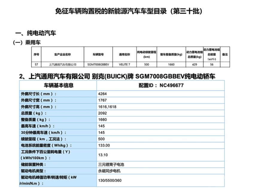 搭LG电池，续航500km，别克纯电SUV微蓝7将于年内发布