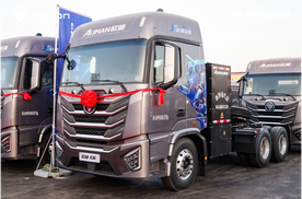 欧曼星翼新能源牵引车批量交付山西，引领三晋大地绿色物流未来