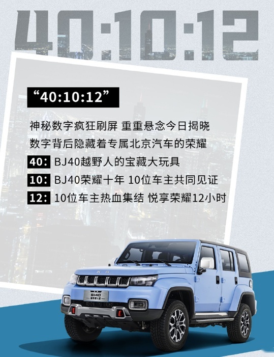 北京汽车40：10：12原来是这个意思，是时候亮出BJ40车主身份了