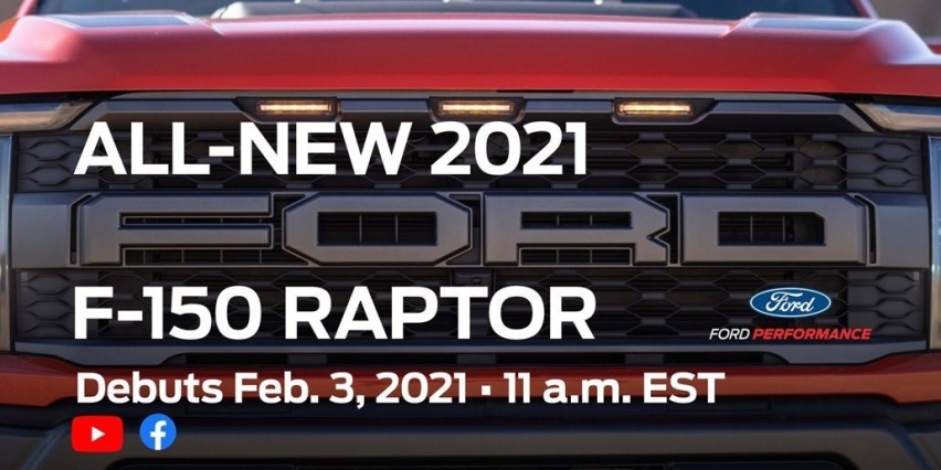 3.5升V6发动机全新福特F-150猛禽将于2月4日亮相