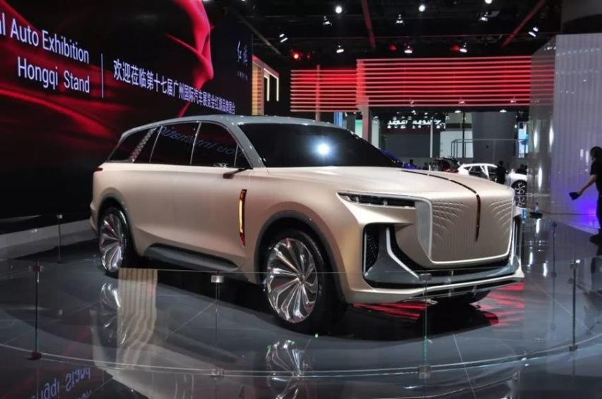 红旗又造了款全尺寸电动SUV 红旗E115实车曝光