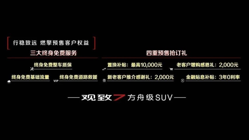 价格让人意外，观致7正式开启预售，品牌新征程即将出发！
