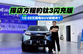 15-20万纯电SUV闭眼冲？探店方程豹钛3闪充版