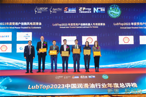 太行润滑科技股份公司斩获“LubTop2023总评榜”三项大奖