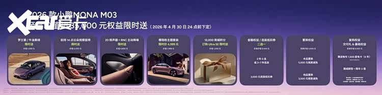 把“越级”变成标配，2026款小鹏MONA M03上市售11.98万起