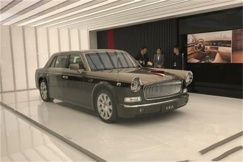 红旗L5双色版上海车展实拍 中国版的劳斯莱斯