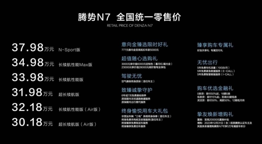 极氪001的最强对手？腾势N7上市有多少胜算？