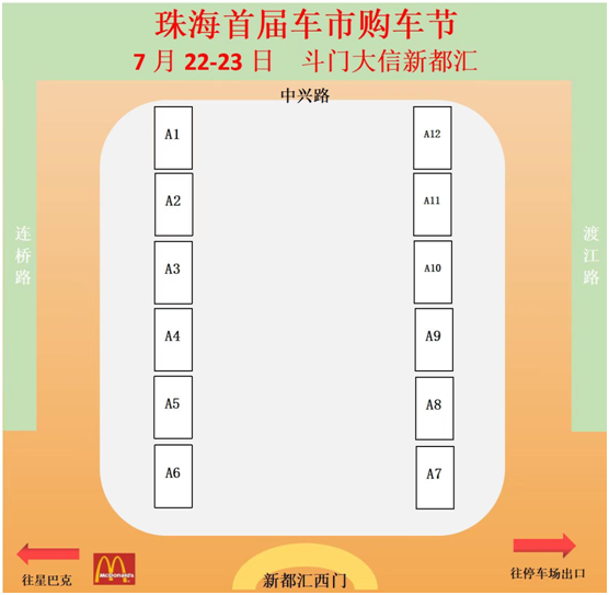 斗门大信新都汇车展