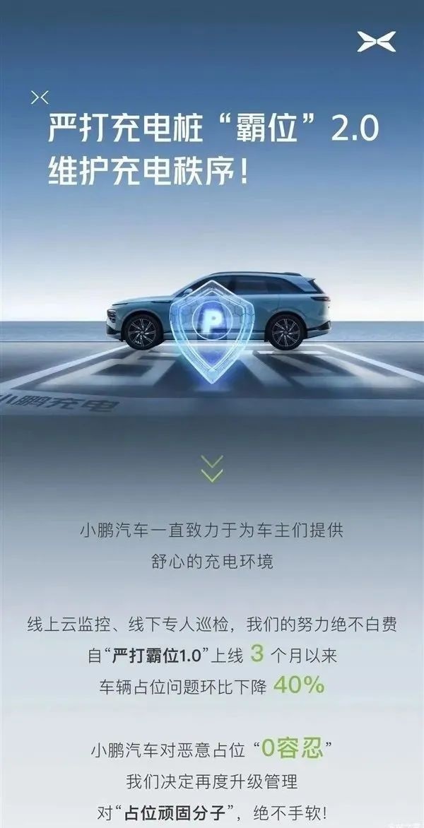 小鹏上线严打充电桩“霸位”2.0版本，多款车型推限时优惠