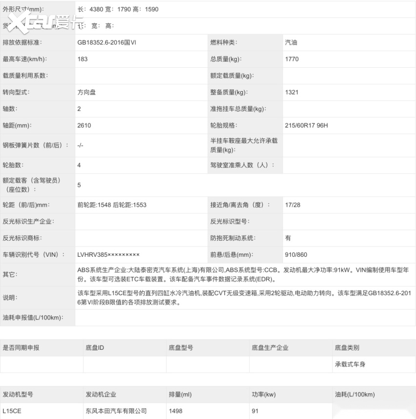 全新东风本田XR-V实车曝光，前脸大改
