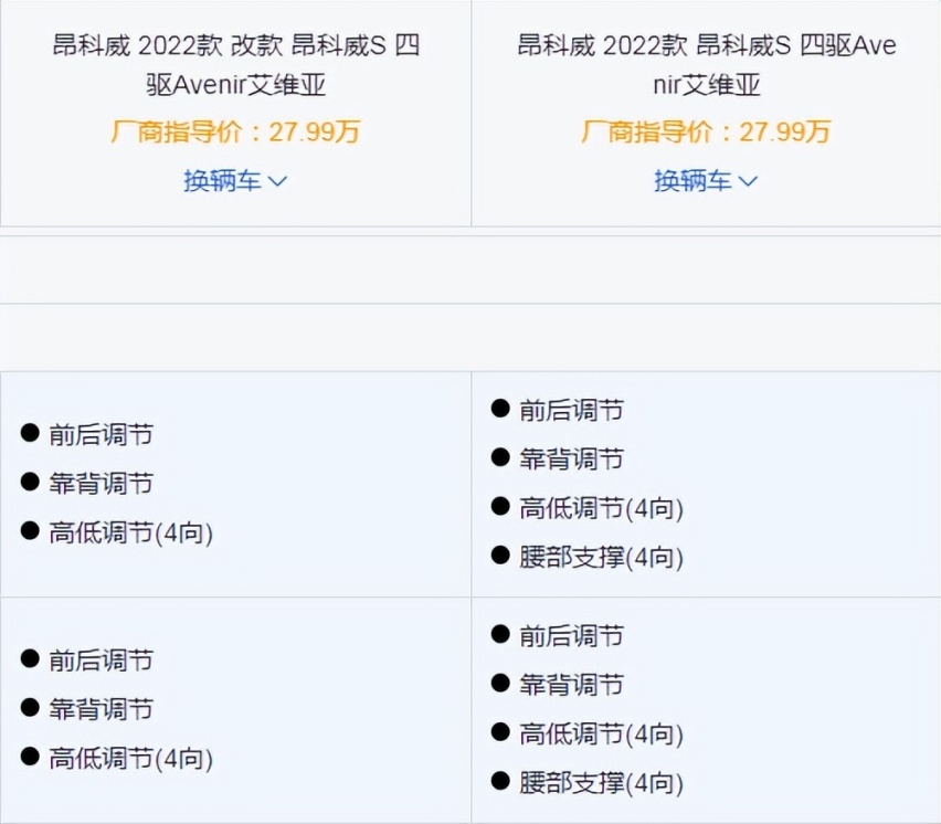 别克也开始减配了？要我说遇见这种减配，售价再调整也就别买了