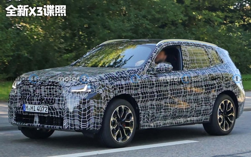 新一代宝马X3渲染图曝光，更新5系设计元素，或明年8月量产
