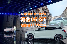 4.9秒破百，年轻人的第一台纯电GT，海豹06GT起售价13.68万