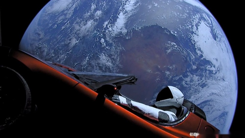 特斯拉跑车Roadster首次近距离接近火星