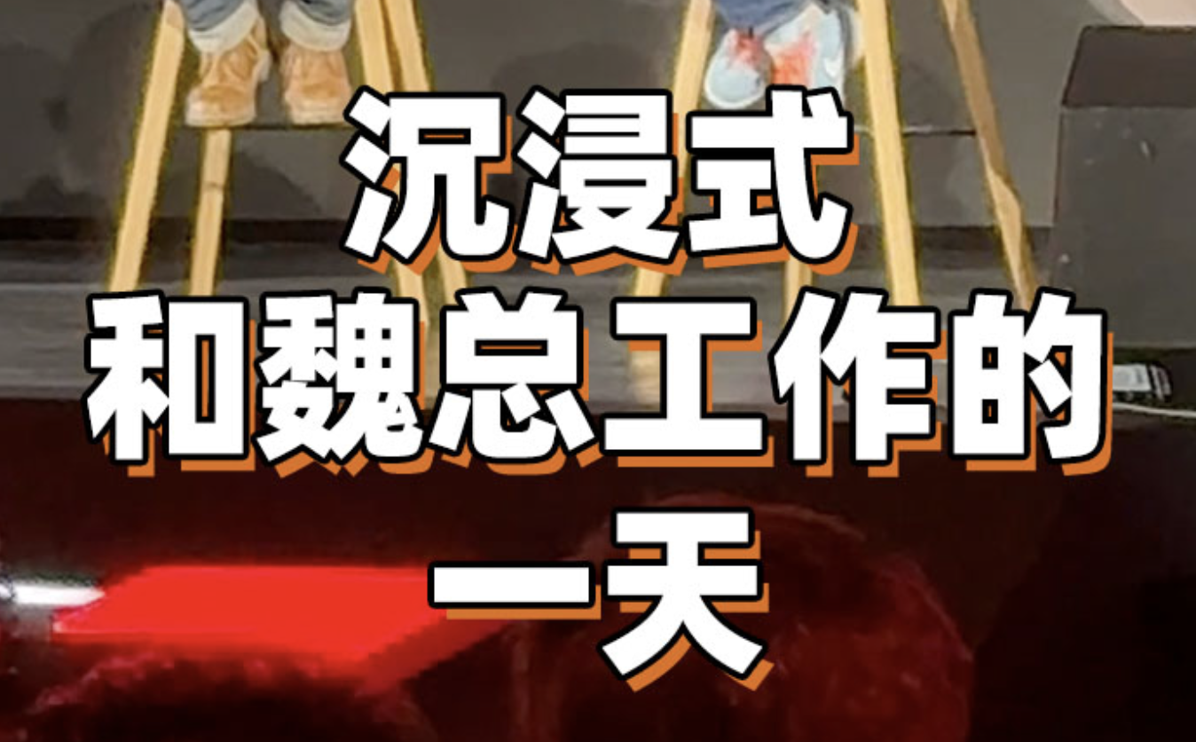 沉浸式和魏总工作的一天