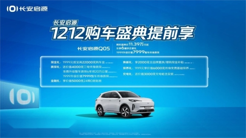 新年换新车？长安启源1212购车盛典提前享！