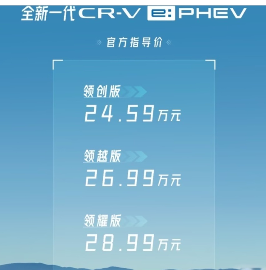 价格太离谱了，全新本田CR-V 插电混动版上市，优惠6万可以考虑