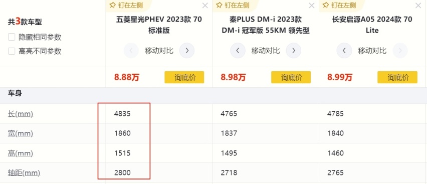 指导价8.88/10.58万元，五菱星光PHEV上市，哪款配置更香？