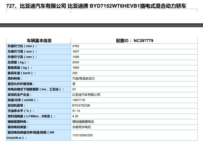 新款比亚迪秦Pro DM版谍照曝光，纯电续航最高为82公里