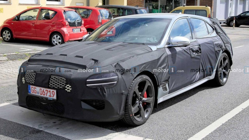 搭2.5T+8AT动力 捷尼赛思G70旅行版路试谍照曝光