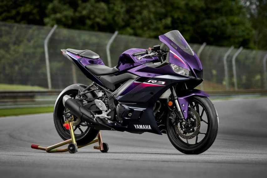 2023 YAMAHA YZF-R3海外新色发表：幻影紫梦回90年代