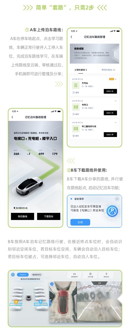 小鹏P5再升级，细节惊喜，2000米记忆泊车“智力”拉满！