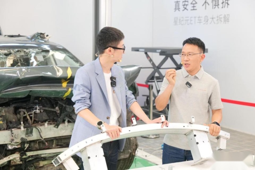 星途硬核拆解星纪元ET坠落车 真安全 不惧拆