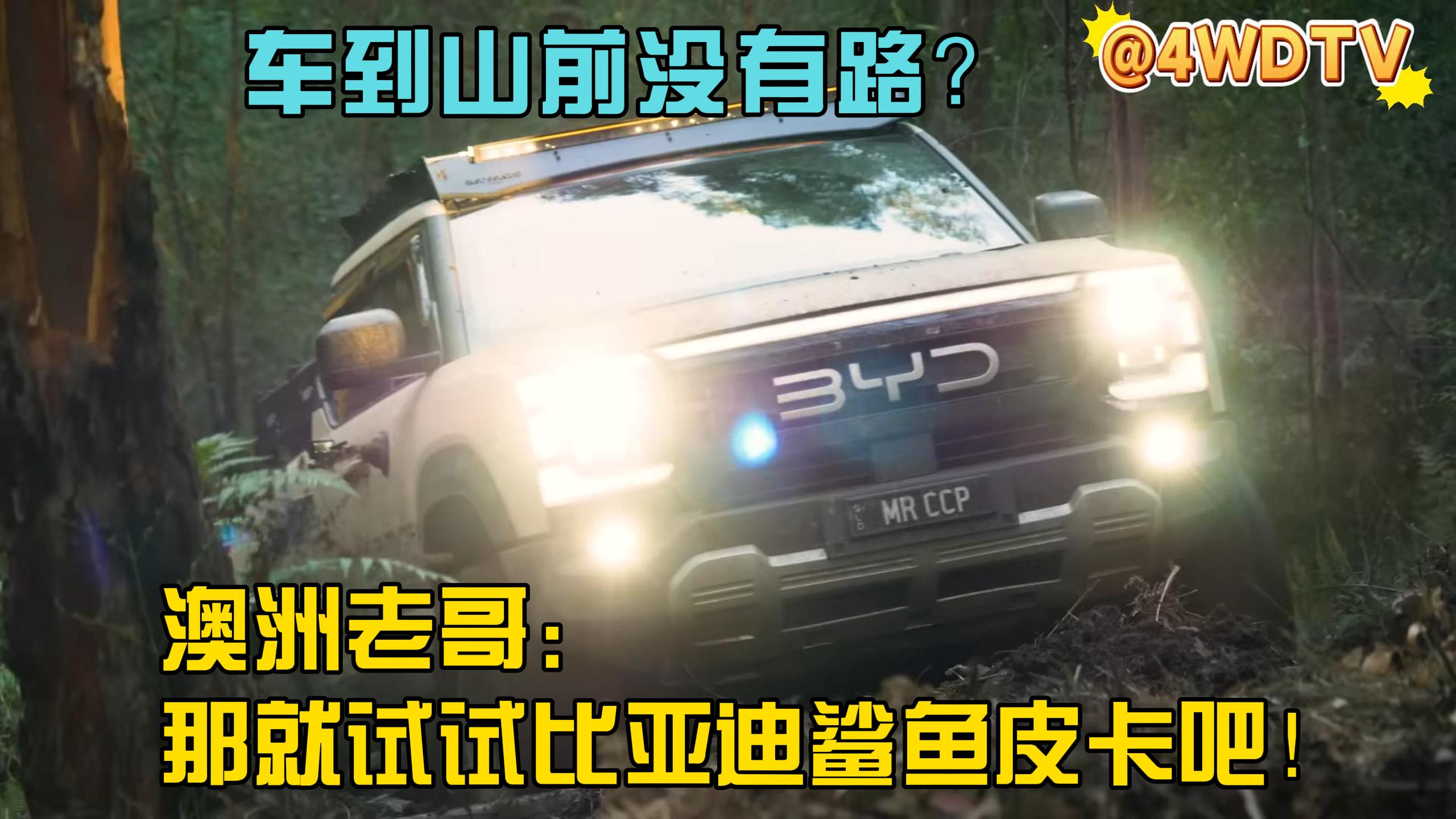 车到山前没有路？澳洲老哥：那就试试比亚迪鲨鱼皮卡吧！