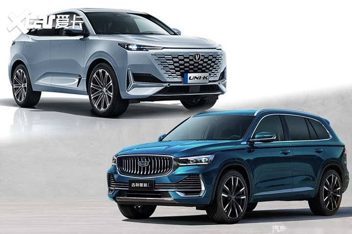 0t 8at 四驱!吉利星越l对比长安uni-k