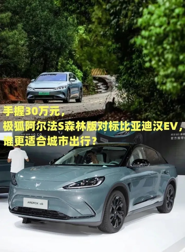 手握30万，极狐阿尔法S森林版对标比亚迪汉EV，谁更适合城市出行