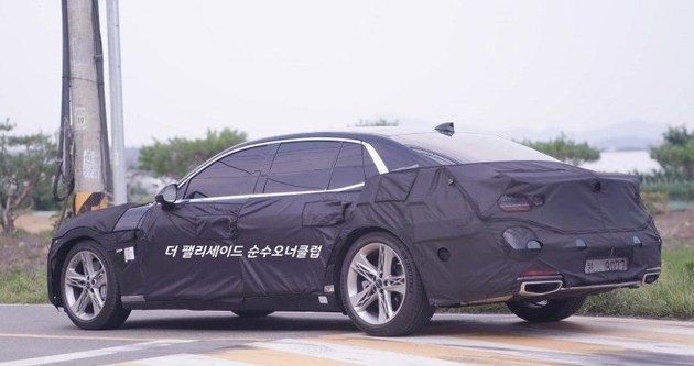 【新车资讯】#全新捷尼赛思G90最新谍照#