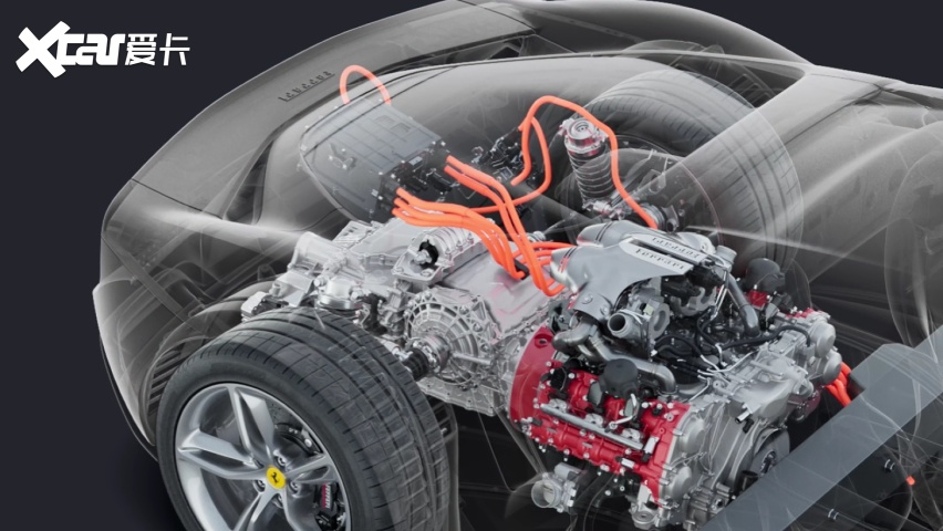 v6混动跑车 法拉利296 gtb 炫酷拉风