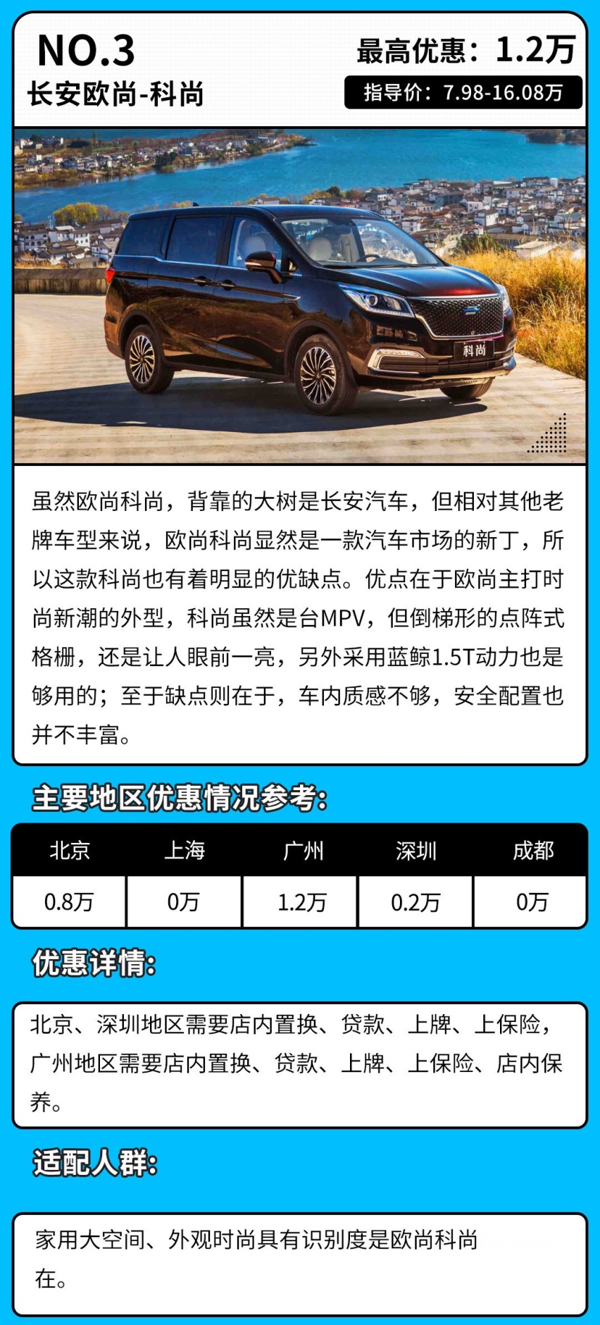 空间大乘坐舒适 MPV市场优惠这么大？