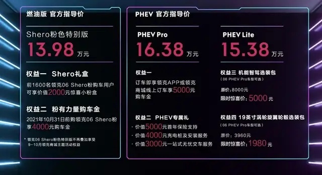 领克06粉蓝CP上市，你嗑到了吗？