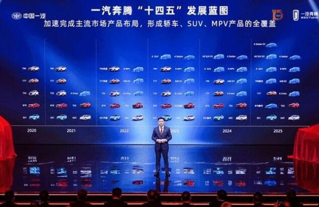 去年8万辆的一汽奔腾 喊出了四年后"必达60万辆"口号