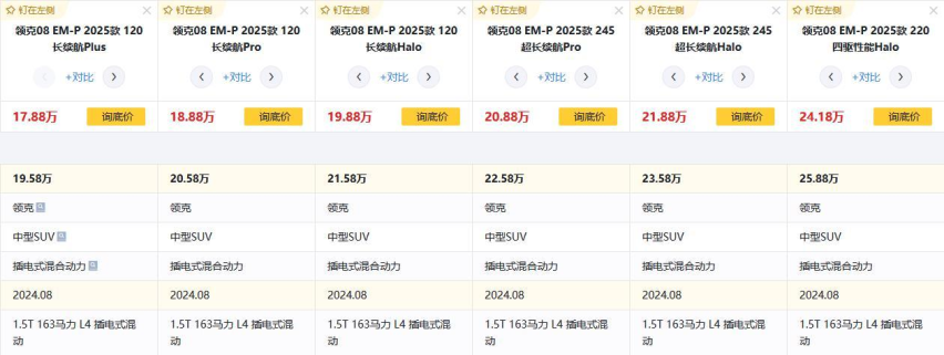 中型SUV逐渐火热，领克08 EM-P上新款，终端优惠1.7万元，能否