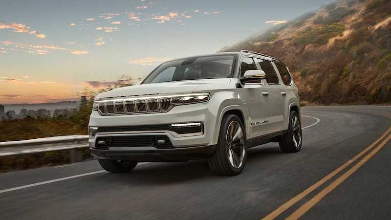 对标林肯领航员 Jeep Grand Wagoneer概念图
