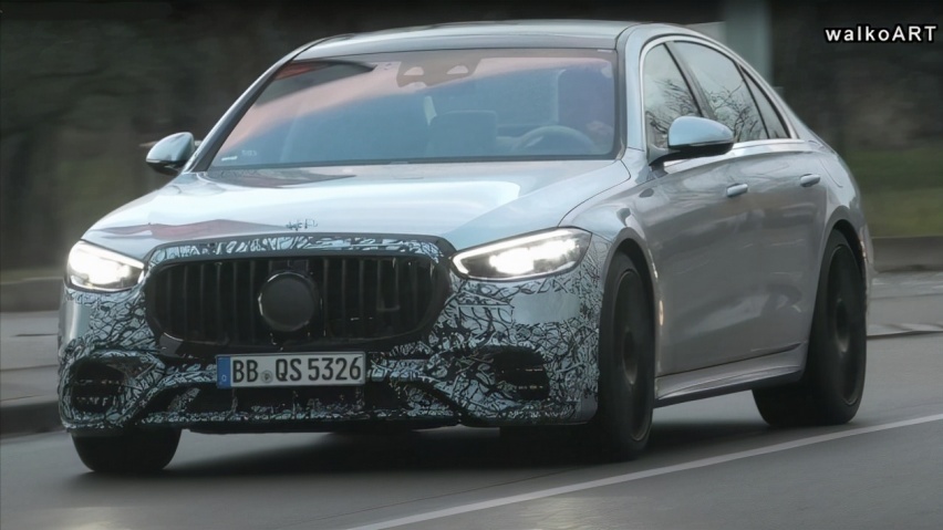 AMG S63 e路试谍照曝光，搭4.0T插混系统，纯电续航50公里