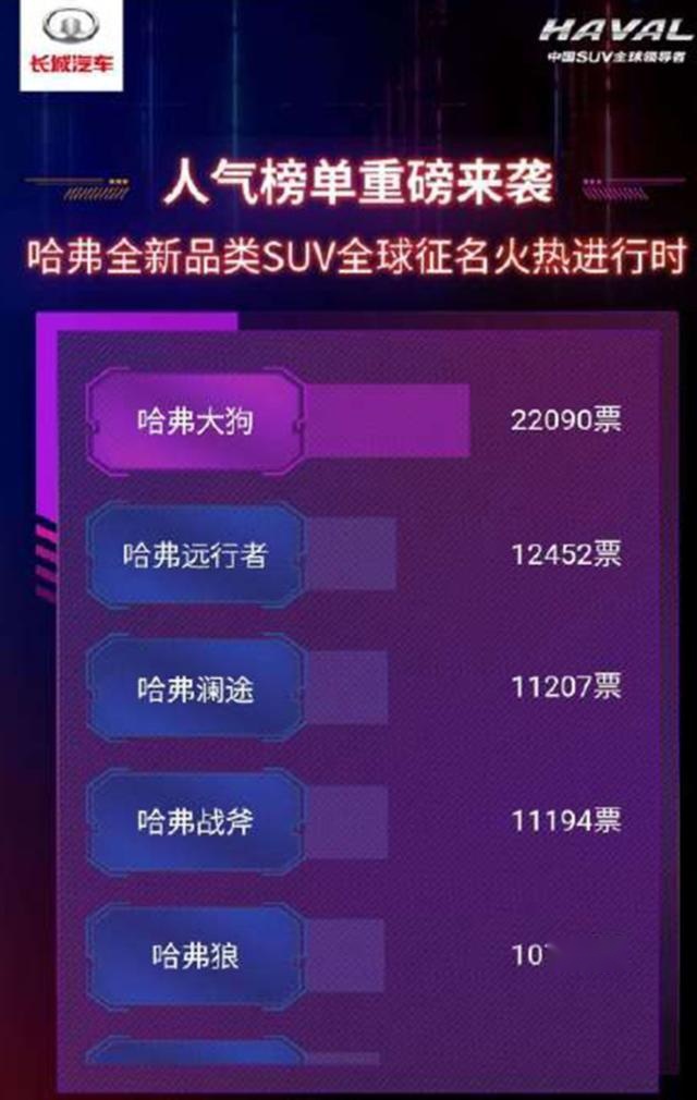 哈弗全新车型B06中文名曝光，大狗暖到你，还是萌到你？