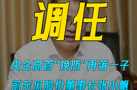 央企高管“换防”再落一子 前东风股份董事长张小帆 调任中国一汽副总经理