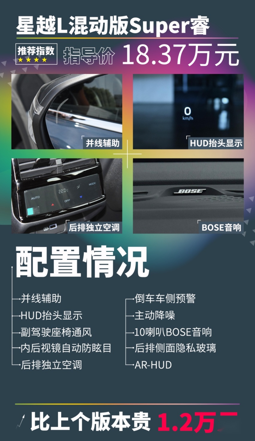 混动星越L仅售17万！油钱每年省8000块