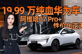 19.9万纯血华为车！ 阿维塔07 Pro+性价比逆天