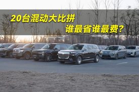 20台混动锁死120kmh高速，谁最省谁最费？