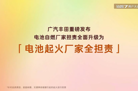 用户零责任，广汽丰田推最强“三电”兜底承诺