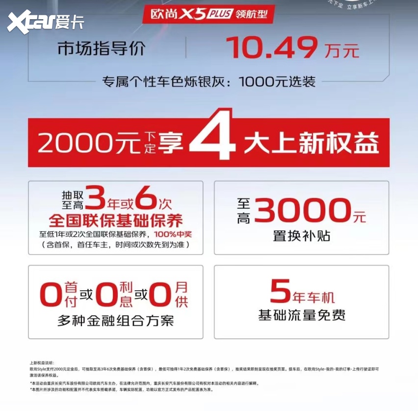 年轻人购车首选，欧尚X5 PLUS领航型上市，售价10.49万元