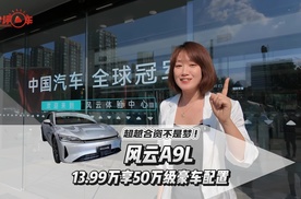 超越合资不是梦 ！风云A9L13.99万享50万级豪车配置