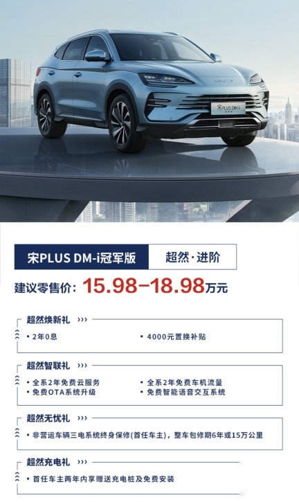 宋PLUS冠军版新车已陆续到店