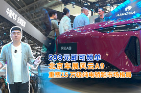 599元即可锁单！北京车展风云A9，重塑15 万级纯电轿跑市场格局
