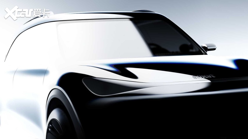 Smart首款电动suv完整俯瞰图曝光计划9月慕尼黑车展全球首发 爱卡汽车爱咖号