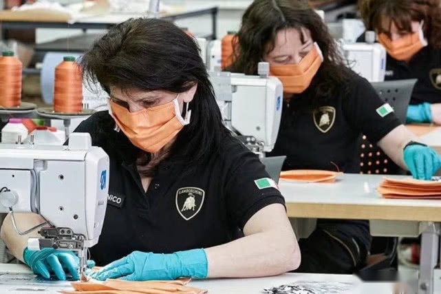为抗病毒 兰博基尼纯手工口罩下线